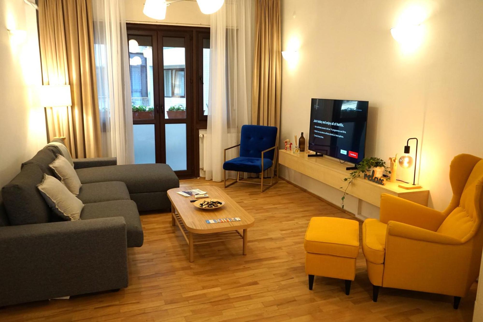 Spacious 3Br, 2Bt With 5 Balconies Бухарест Экстерьер фото